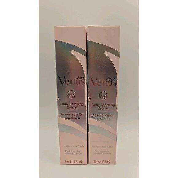 Lot of 2 Gillette Venus Daily Soothing Post Shave Serum Pubic Hair and Skin - Picture 1 of 3